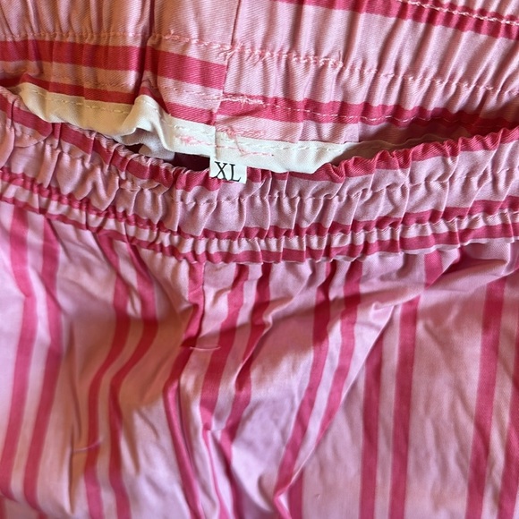 The Gemma Striped Boxer Shorts Size XL With Side Pockets Pull On Pink - Picture 6 of 11